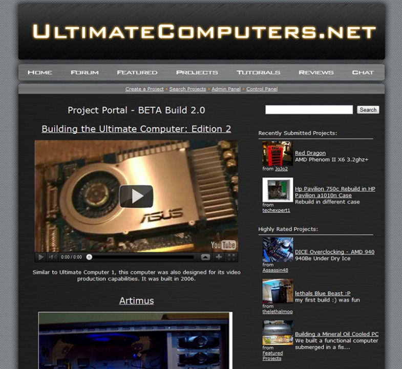 UltimateComputers Project Portal UltimateComputers Project Portal