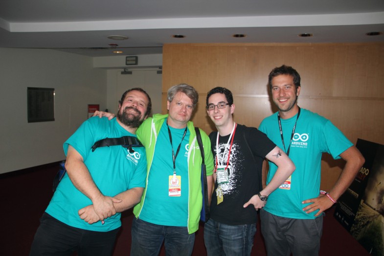 Jeremy with the Arduino Team Jeremy with the Arduino Team