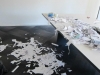 Cutting up a book makes a big mess...