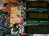 Closeup of the 3 context LCDs