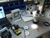 Soldering Microscope with Fiber Optic Illuminator